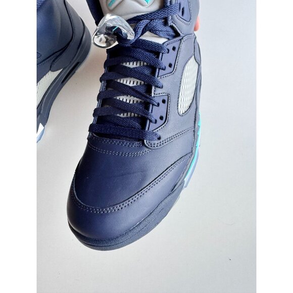 NIB 2015 NIKE Air Jordan 5 Retro Pre-Grape Hornets Navy Sneakers, Size 10.5 - Picture 6 of 15